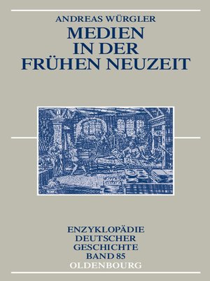 cover image of Medien in der Frühen Neuzeit